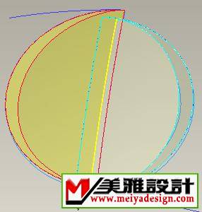 以相同的方法做另半边面，合并。这是难点