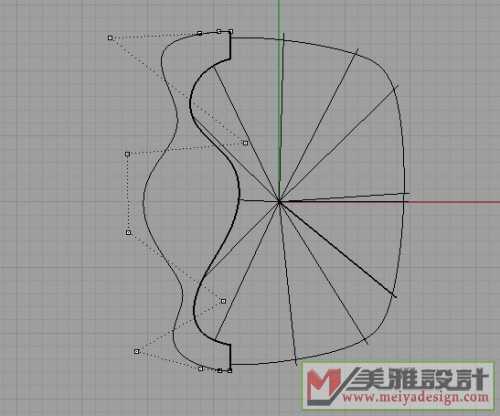 曲面间混界曲线，并调整