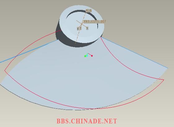 红色为草图