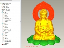 佛像---模型下载（proe4.0无参）