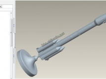 刚学proe，做了个火箭模型